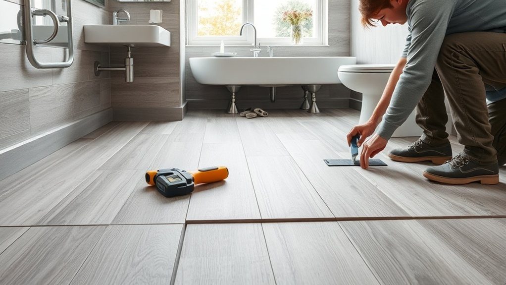 Bathroom Flooring Installation in Westminster